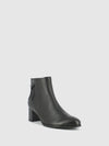 Black Zip Up Ankle Boots